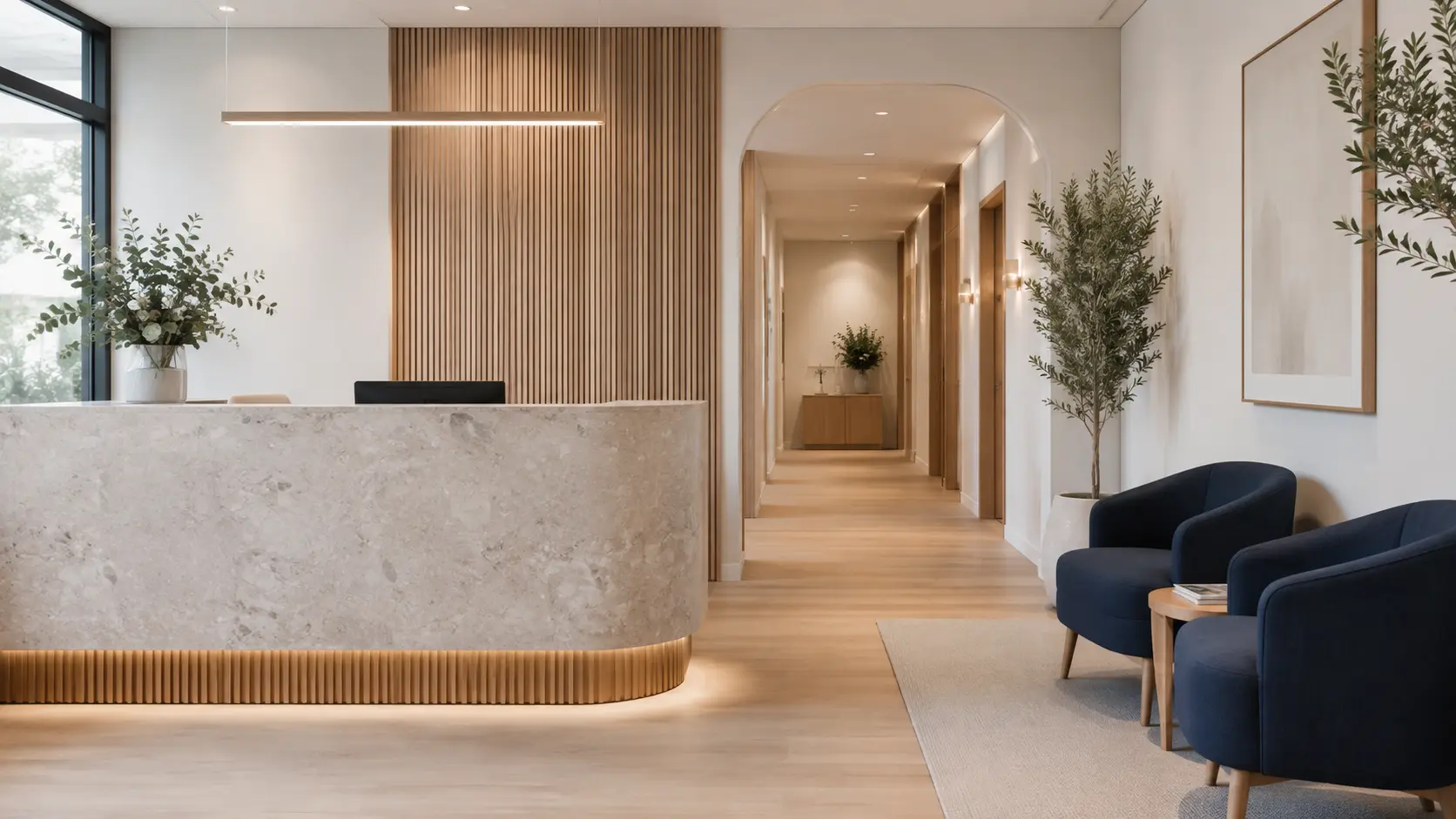 Professional consulting rooms in a modern commercial property
